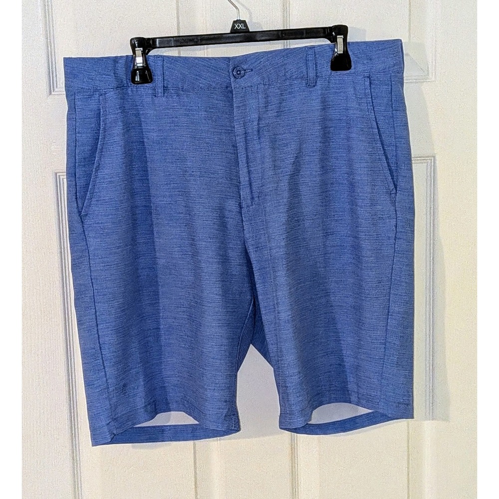 HEAD Golf Shorts Mens 36 Blue Flat Front Lightweight Stretch Performance‎ NWOT